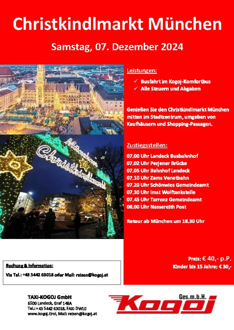 München Christkindlmarkt Dezember 2024