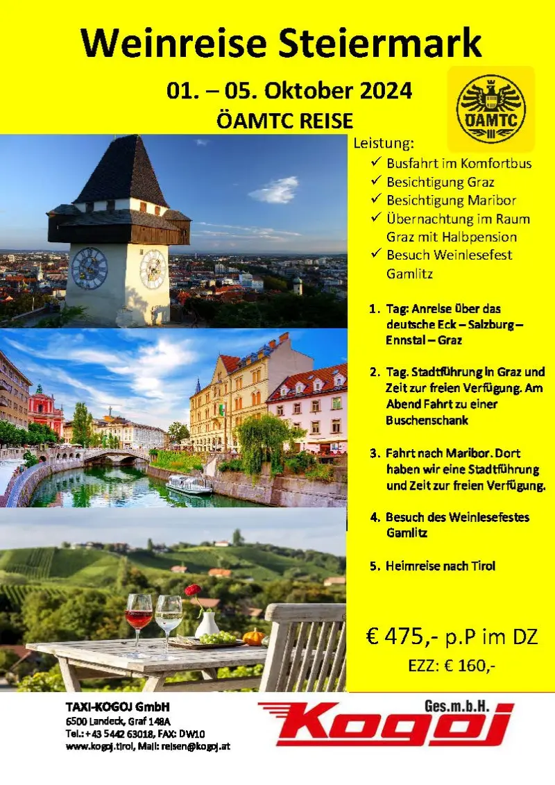 Steiermark Weinreise Oktober 2024